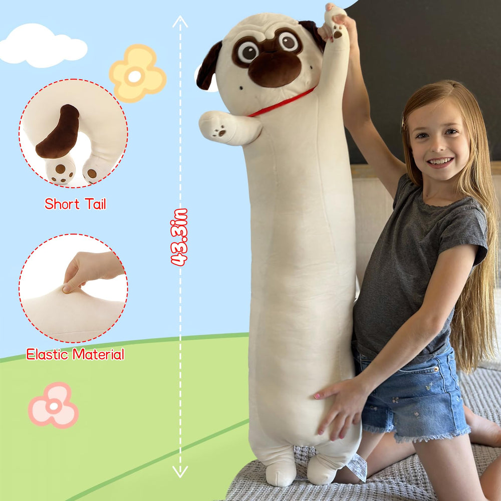 MaoGoLan soft bulldog plush toy offers gentle hugs and decorative accent.