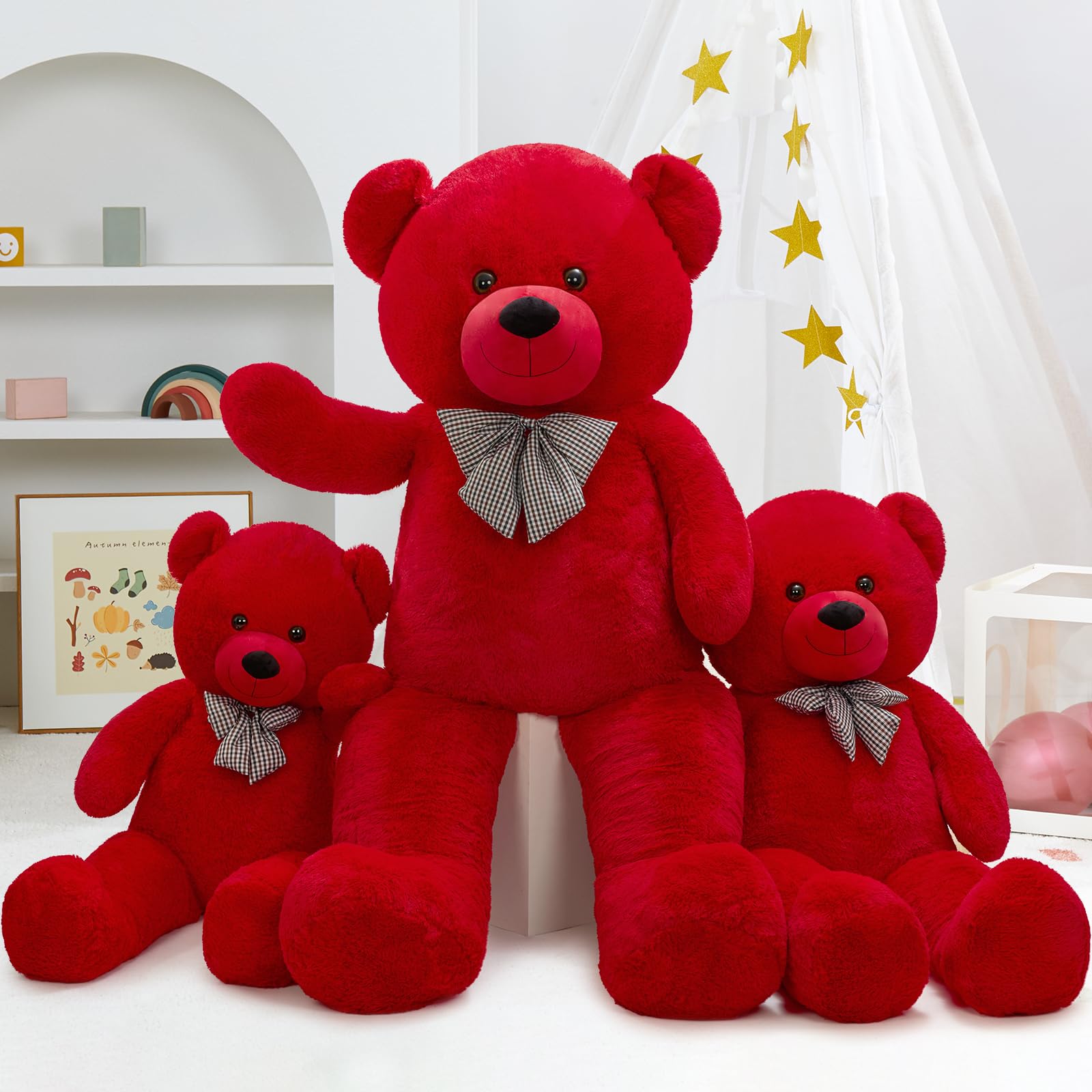 Maogolan 47-inch teddy bear acts as a keepsake for long-distance love.