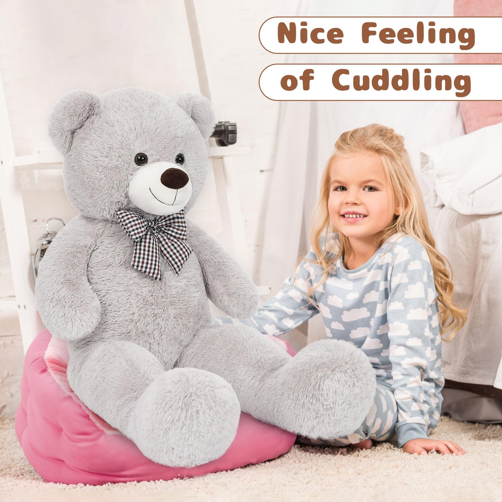 MaoGoLan ultra-soft teddy plush ideal for gentle hugs and playtime.