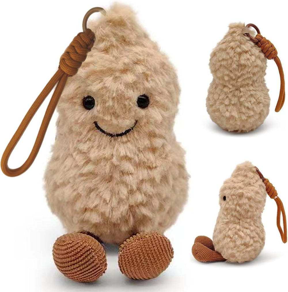 Maomoto beige fluffy peanut toy body adds comforting play and decor