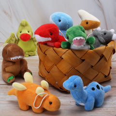 MAPIXO dinosaur keychain plush with lanyard for easy carry