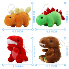 MAPIXO plush dinos with attached lanyards for backpacks