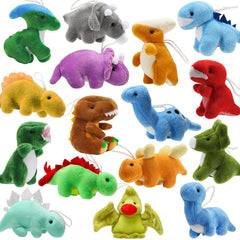 MAPIXO 16-pack plush dinosaurs variety for imaginative play