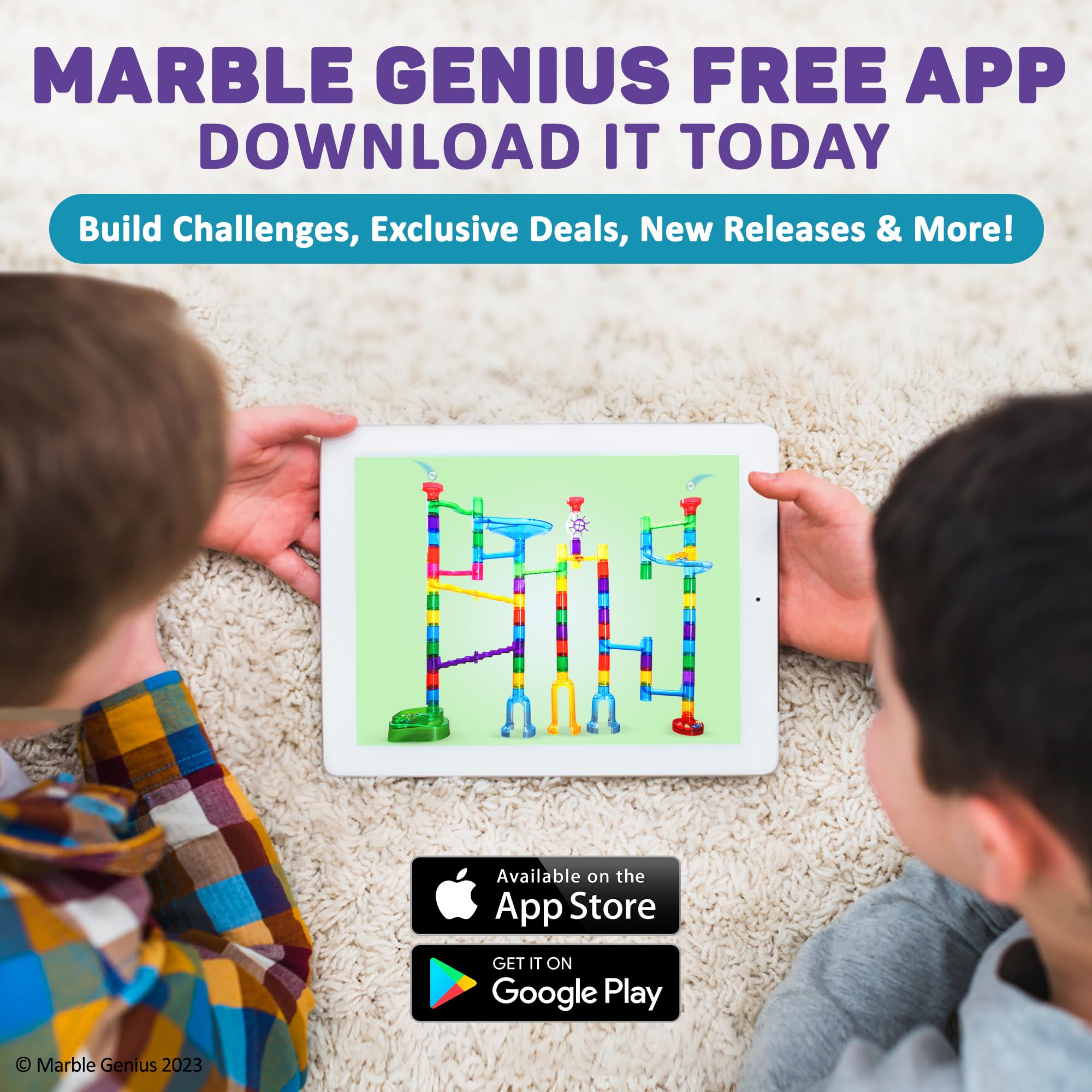 Marble Genius app provides guided steps and challenges