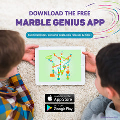 Marble Genius Expandable Lift blue tubes close-up highlights build options
