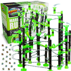Marble Genius Marble Rails Extreme Set expands imagination with expansive rail runs.
