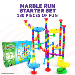 Marble Genius glass marbles provide clear, smooth runs and satisfying drops.