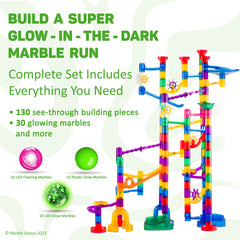 LED flashing marbles add dynamic light effects to Marble Genius tracks.