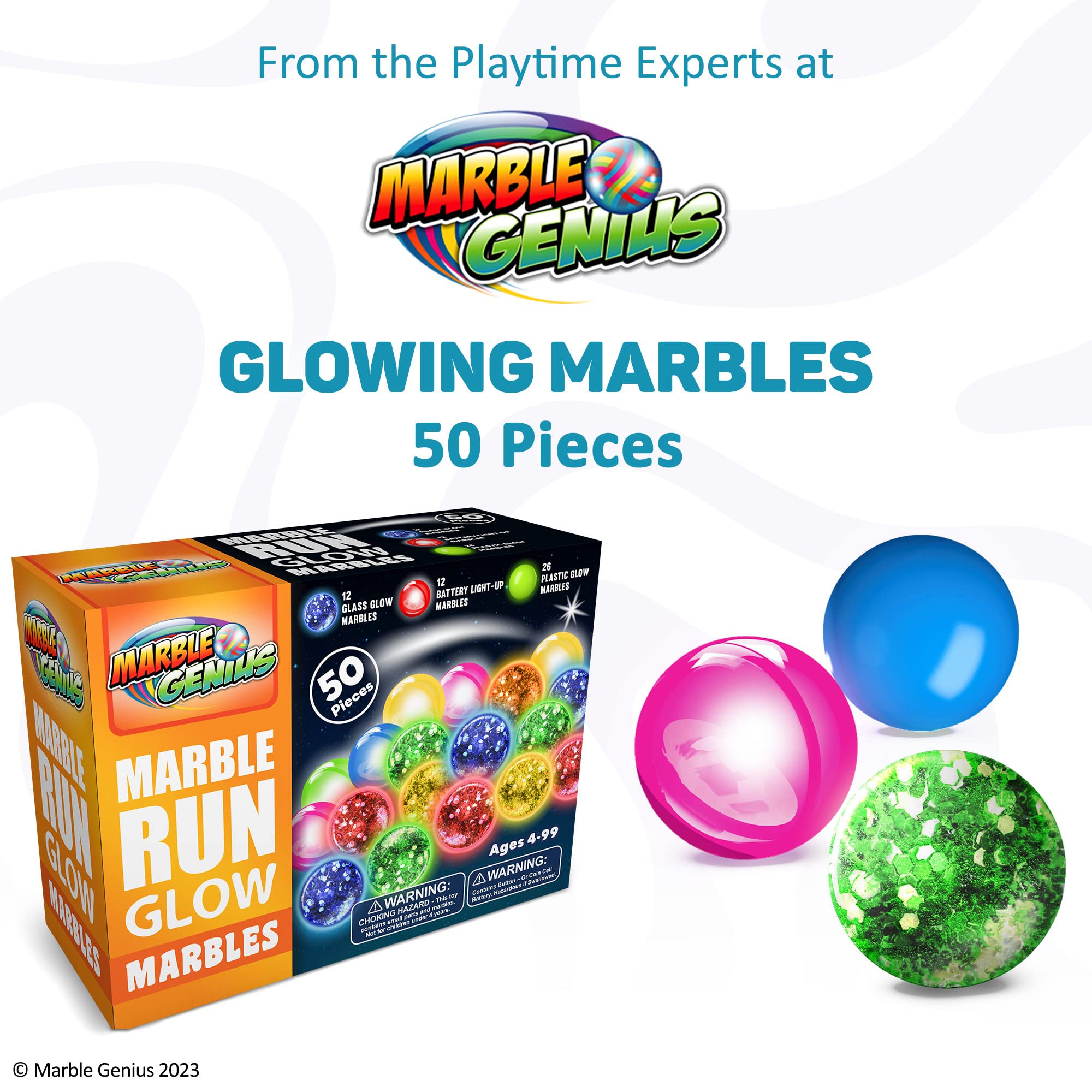 Marble Genius LED orbs light up the track enhancing race excitement