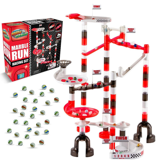 Marble Genius marble run pieces for creative building and endless play.