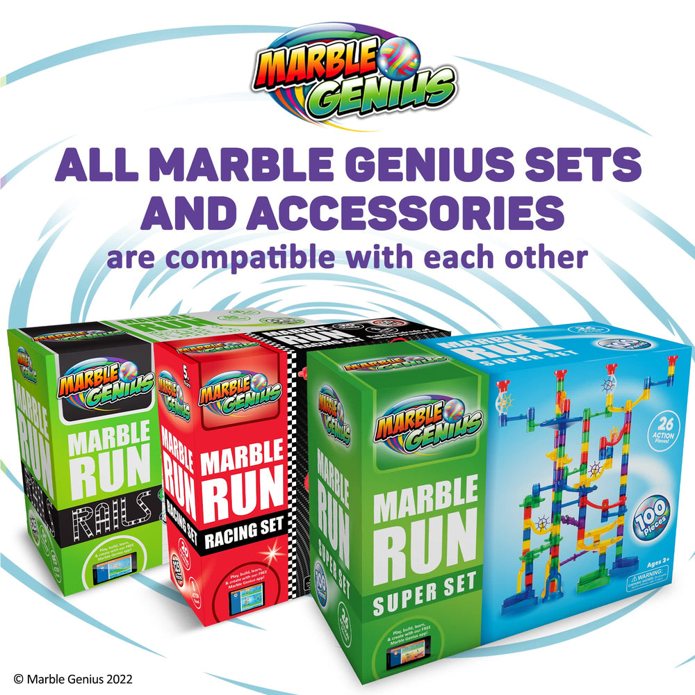 Marble Genius Post-Holiday Playtime: continued STEM fun with family-friendly setup.