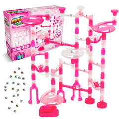 Marble Genius starter set with 130 pieces enables versatile building fun.