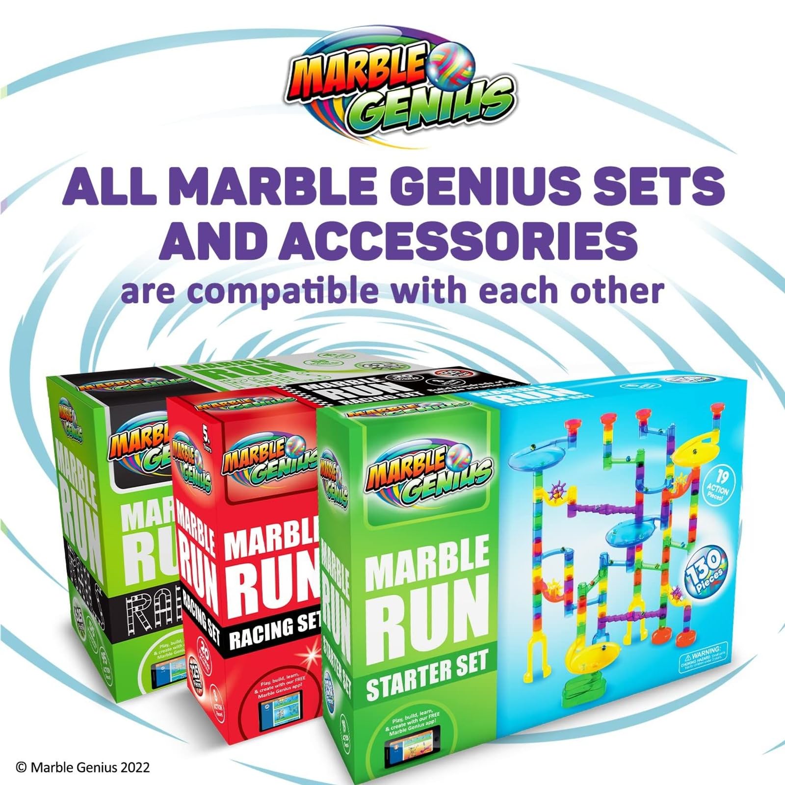 Marble Genius suits ages 4-8 for early STEM exploration.