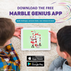 Marble Genius tournament bracket for easy at-home racing events.
