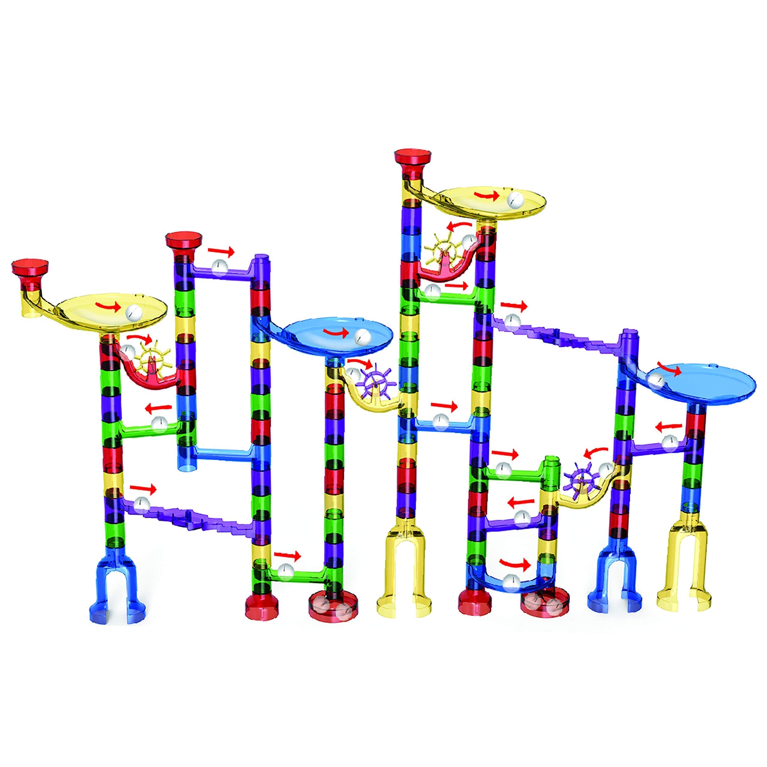 Marble Mania kids sketch routes using included design ideas.