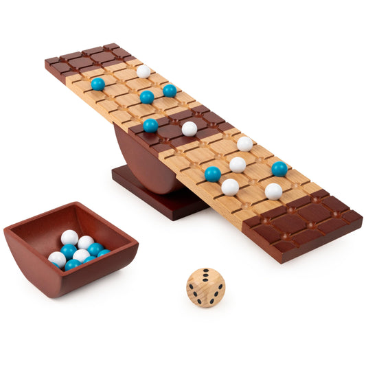 Marbles Rock Me Archimedes cover image showing a two-player balance challenge