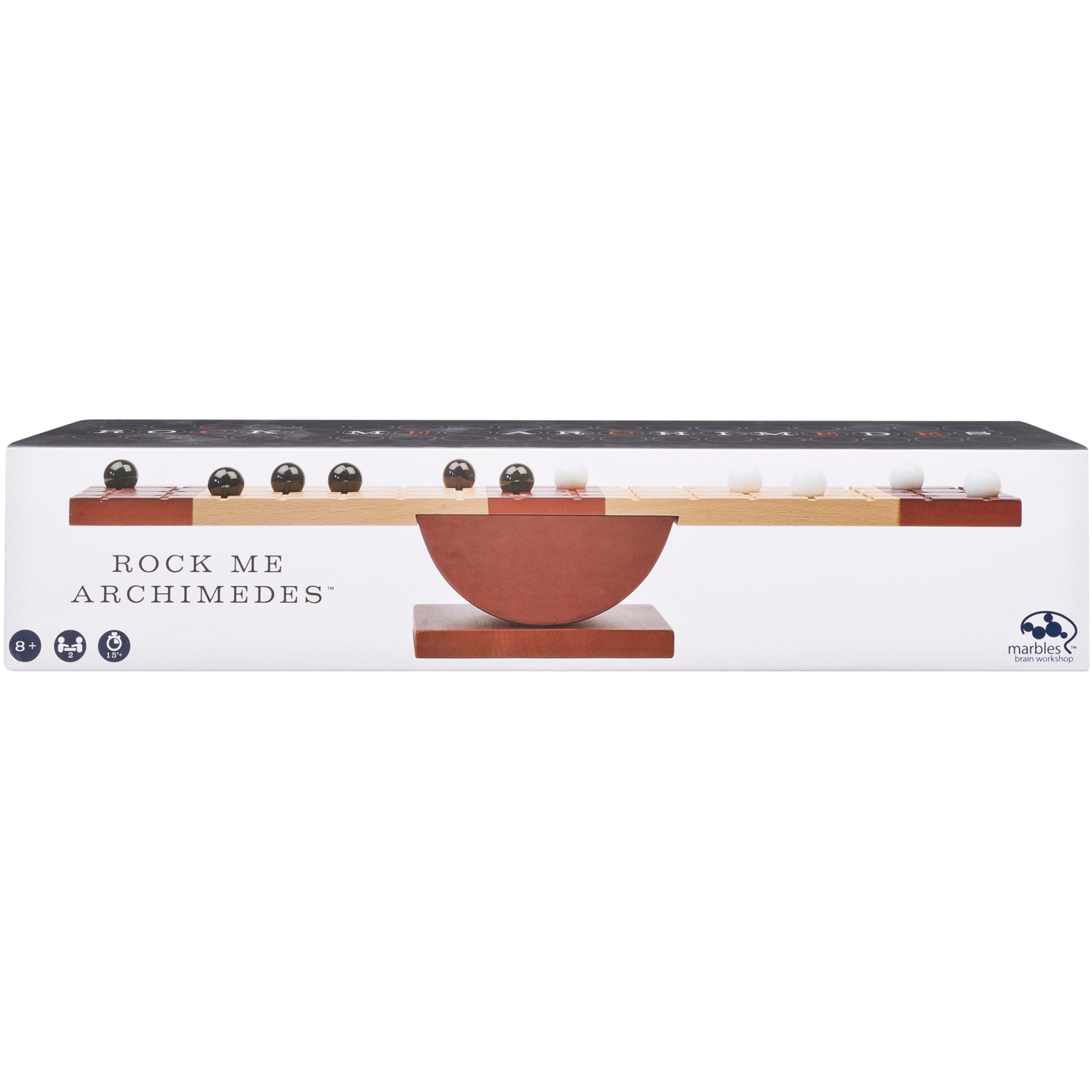 Rock Me Archimedes play area with tilt balance beam for strategic play