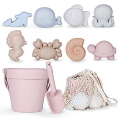 MarcZero bucket and conch in pink for sunny beach play.
