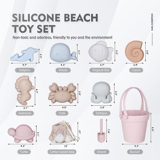 MarcZero silicone shovel ready for sand castles and bath time fun.