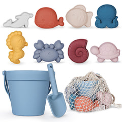 MarcZero silicone beach bucket for easy sand shaping and kid-friendly play