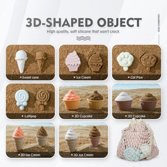 MarcZero sand molds pink for colorful sand shapes
