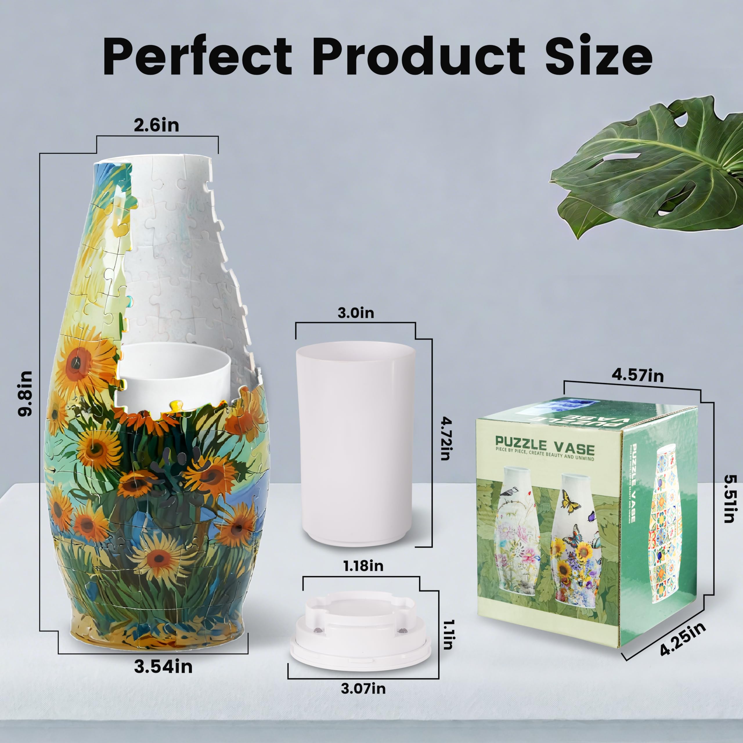Removable water cup on Maricrosea vase for easy arrangement changes