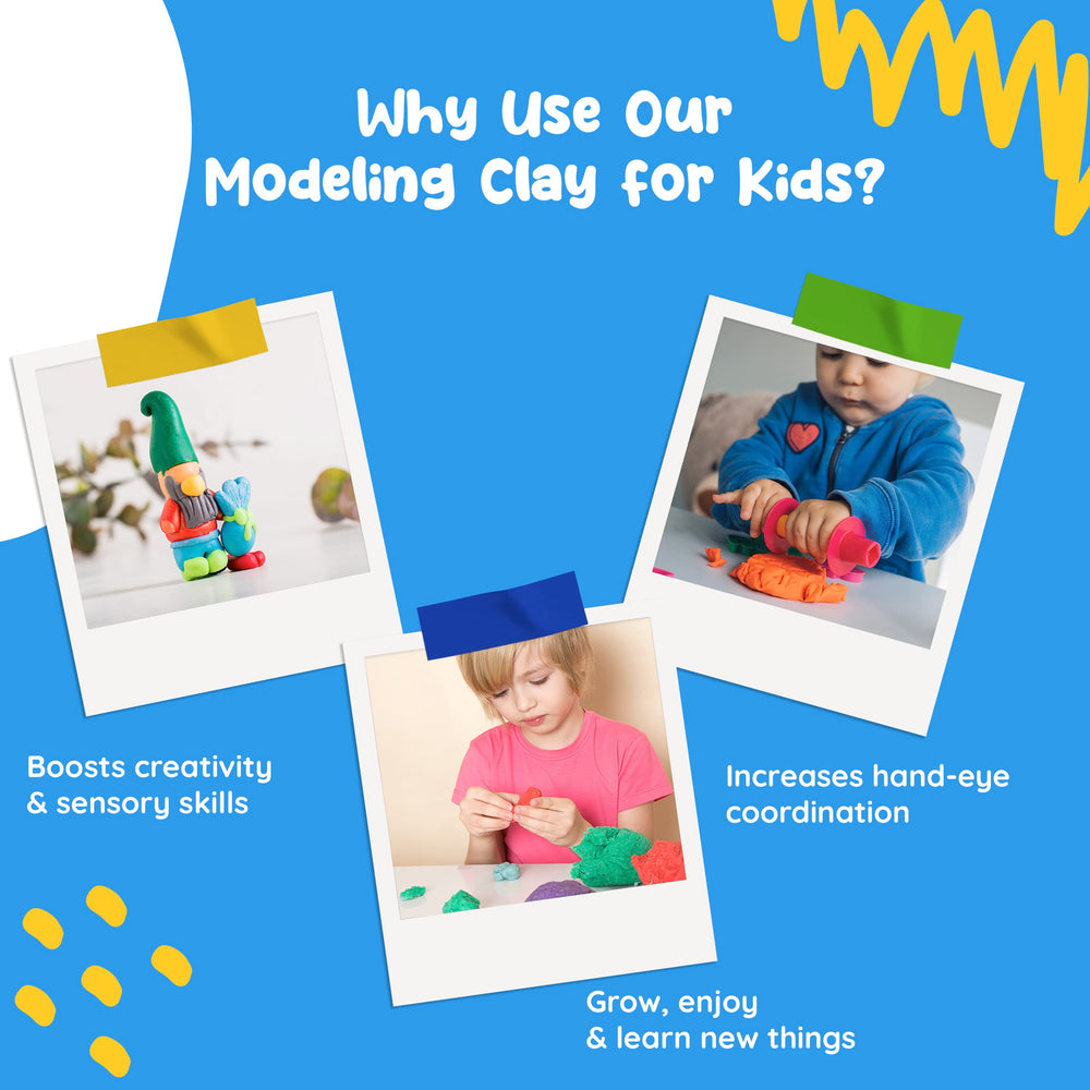 Marie's Kids Modeling Clay ages 3+ accessible for beginners and preschoolers.