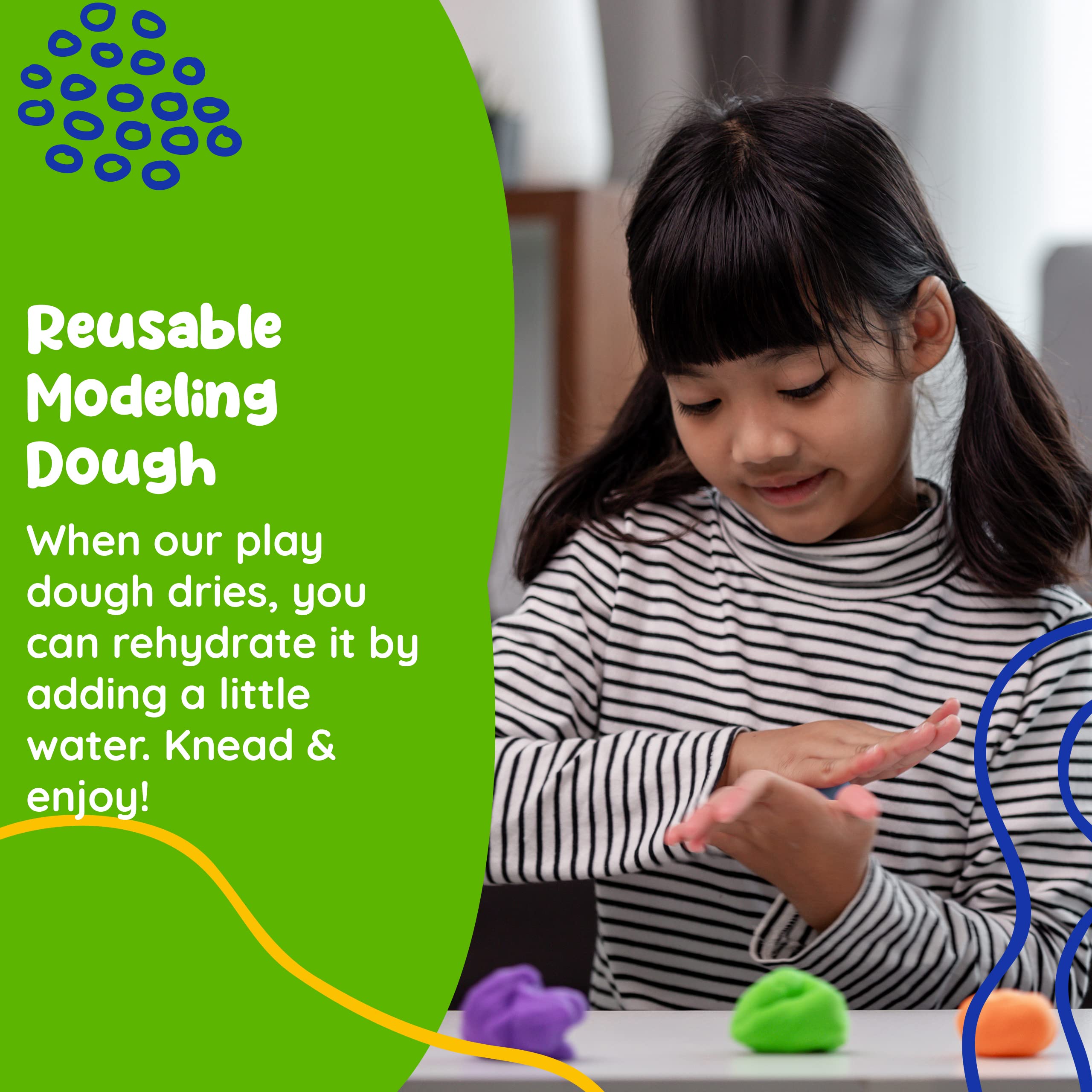 Marie's Kids Modeling Clay uses natural wheat flour for kid-safe play.