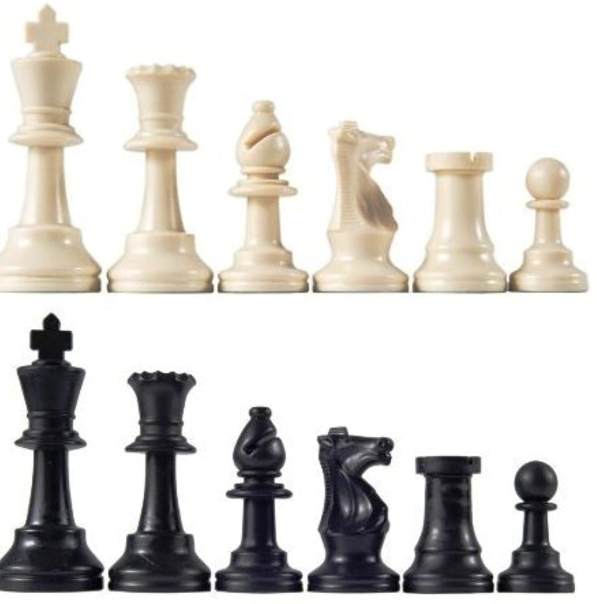 Marion Staunton tournament pieces with a 3-75-inch king for stable play.