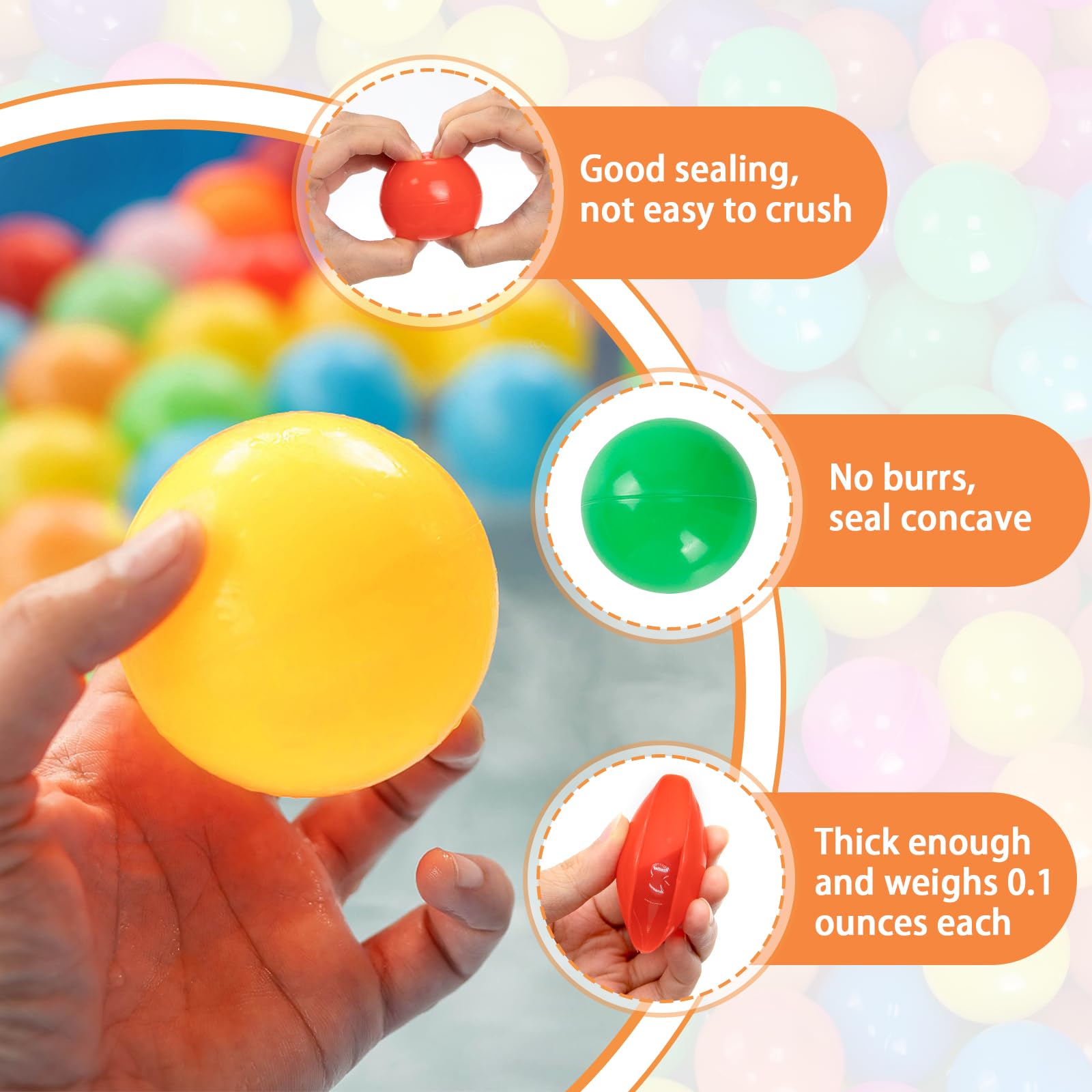 Markdang PE balls are phthalate-free and BPA-free for safe play