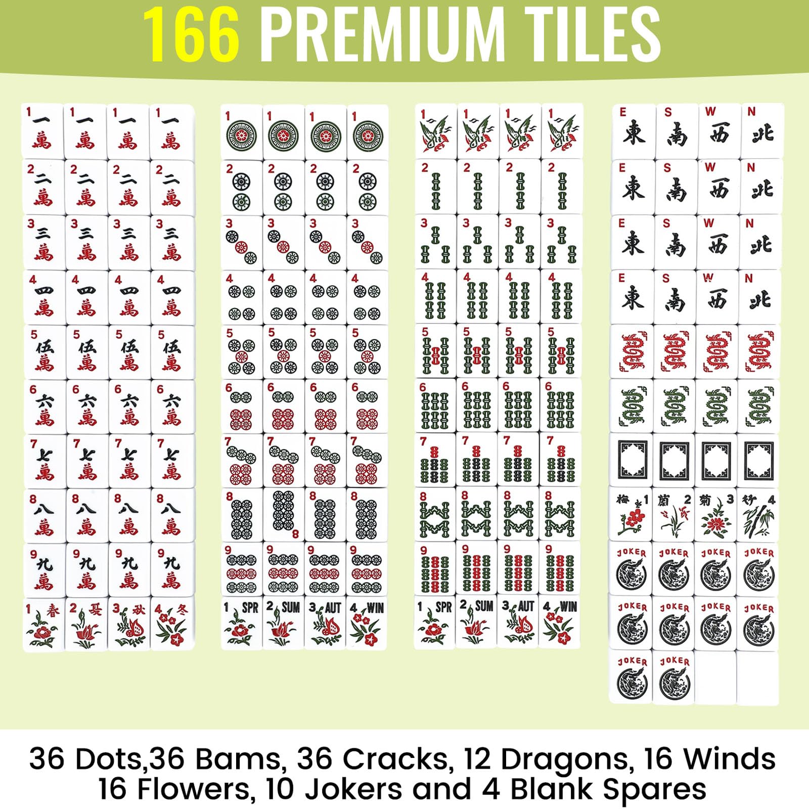 Marllifenney Mahjong tile dimensions show compact, readable tiles for quick moves