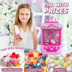 Marlrin Claw Machine carnival music and lights enhance playtime
