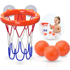 MARPPY bathtub basketball hoop boosts toddler bath play with hand-eye coordination