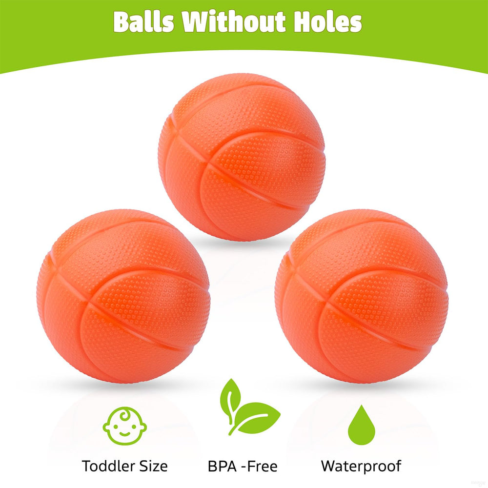 MARPPY three no-hole balls promote safe, mess-free bath fun