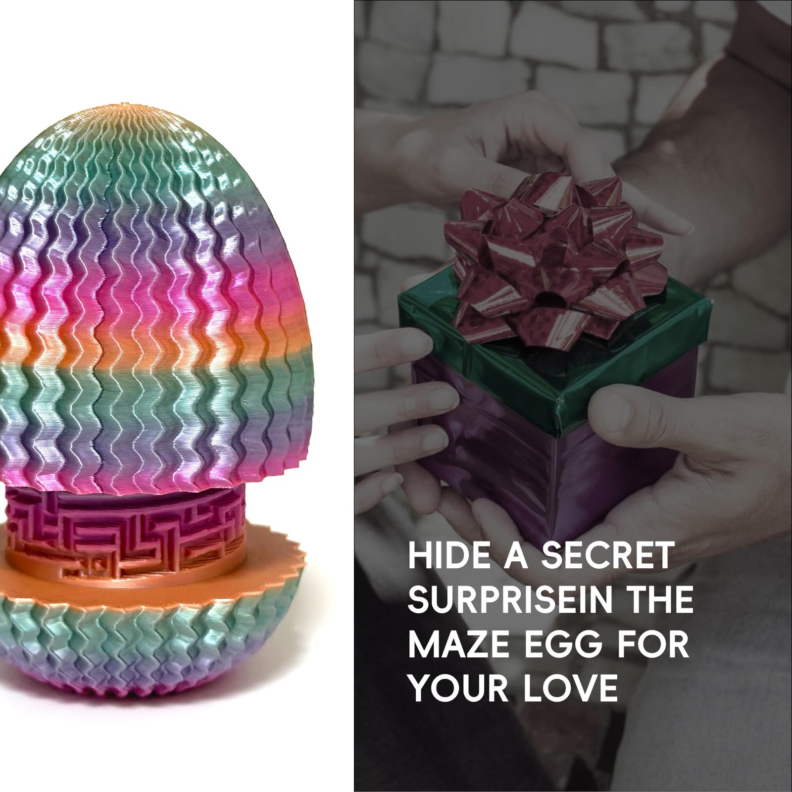 Marsaball Mystery Egg Holder shown as brain-teasing challenge and fun party trick