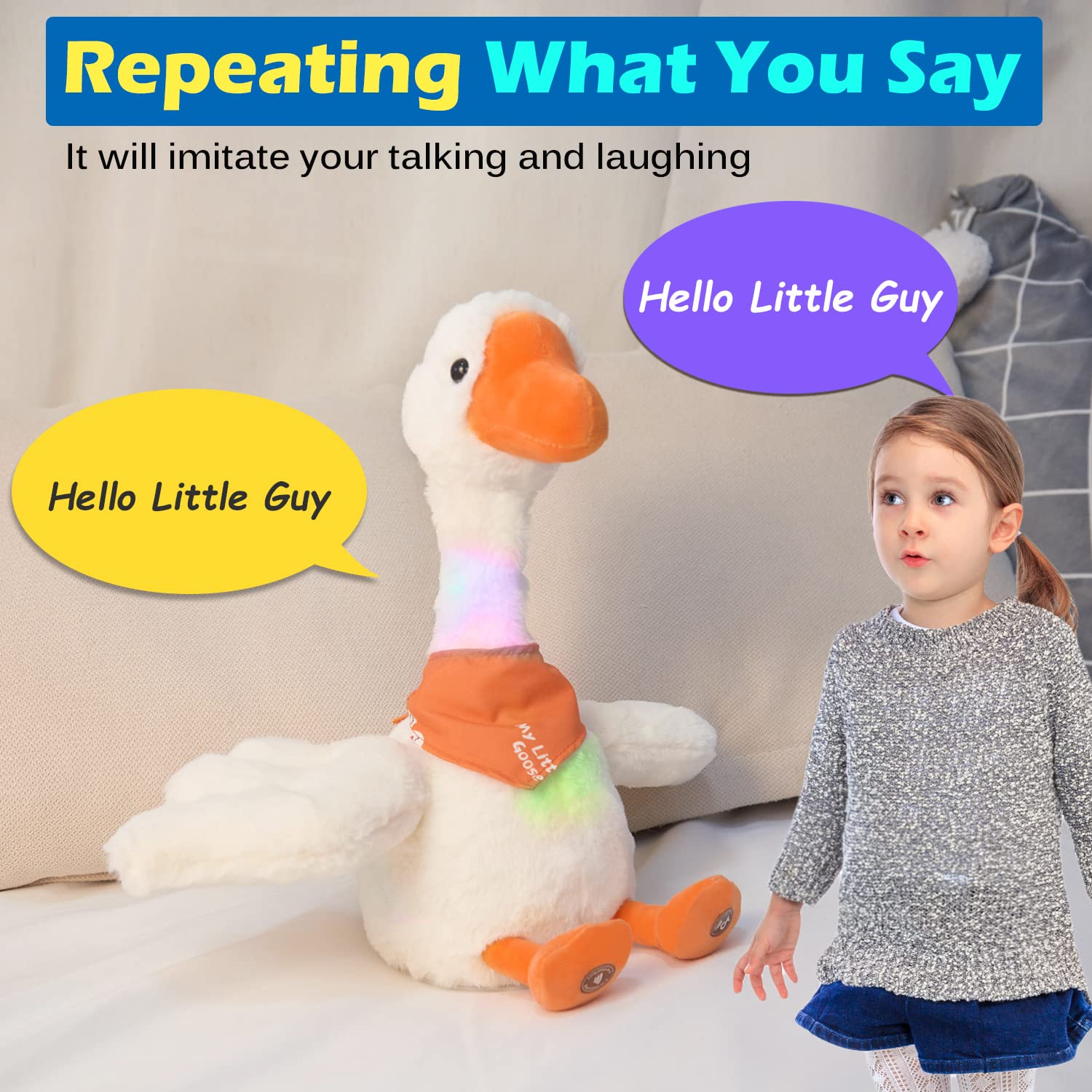 Marsjoy goose records your message and replays it in a charming voice.