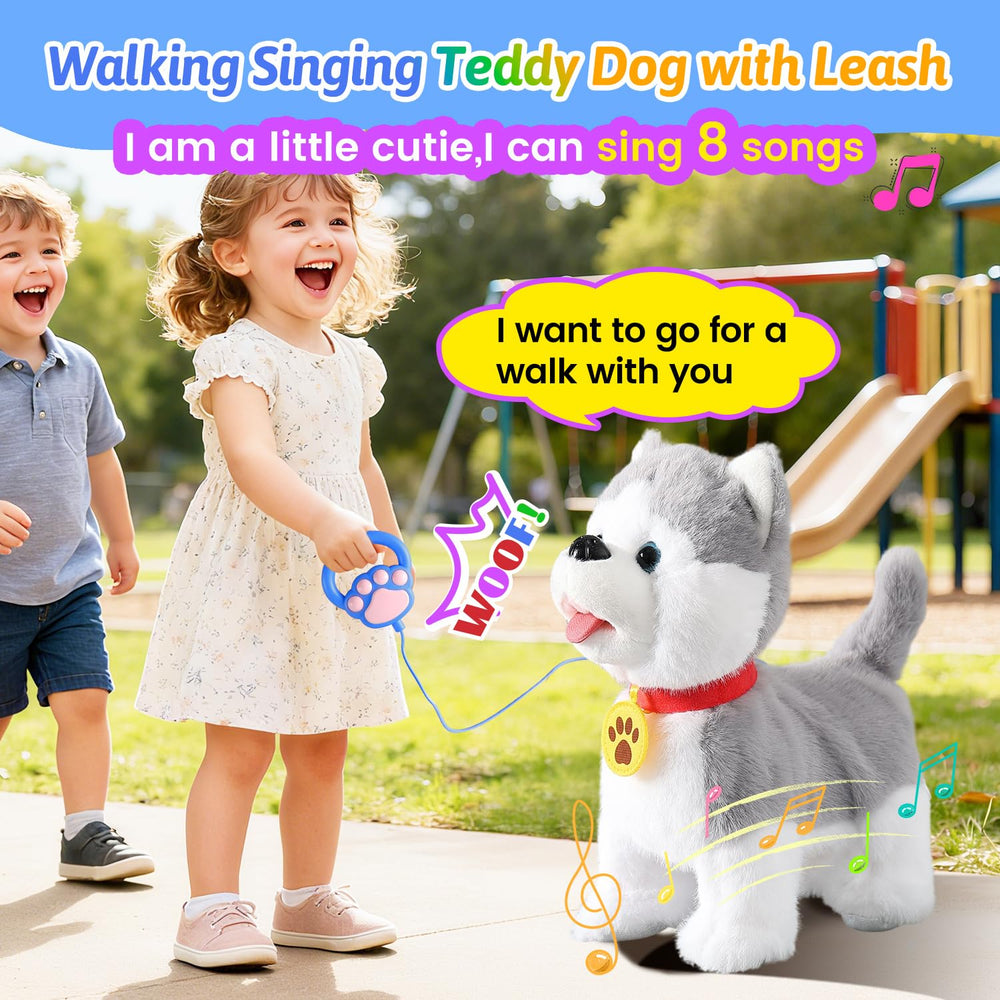 Marsjoy Husky Tail Wagging demonstrates responsive movement for lifelike interaction.