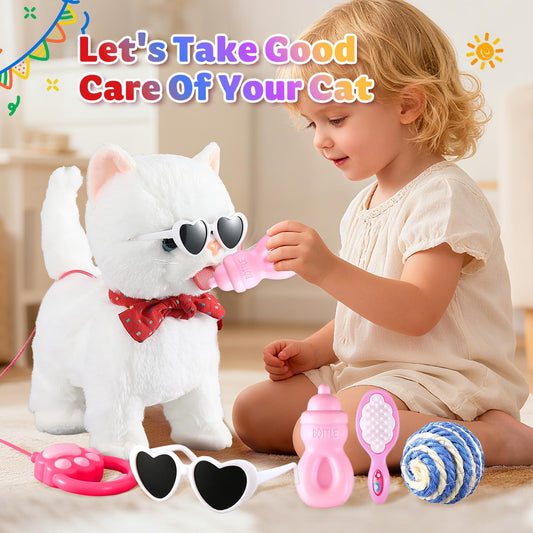 Marsjoy Interactive Cat Singing and Dancing Toy mid-dance inviting joyful participation.
