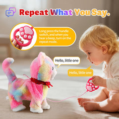 Marsjoy Rainbow Walking Cat Toy dancing and singing for fun.