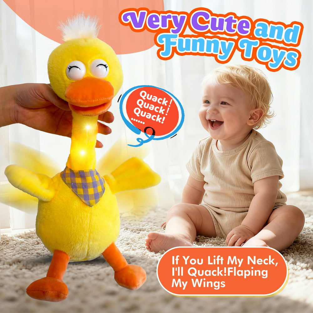 Marsjoy Talking Duck neck twist and wing movement adds expressive fun.