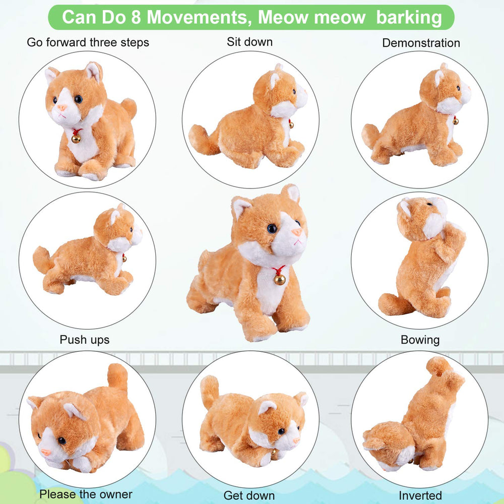 Marsjoy Yellow Robot Cat tail-touch control, enabling responsive tricks and bonding play.