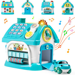Marstone 8-in-1 house toy car release feature promotes imaginative play and fine motor skills.