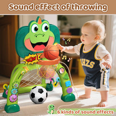 Marstone six-sides activity center with rattle, slider, and gears for fine motor skills.