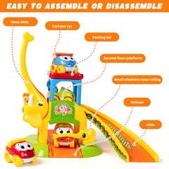 Marstone colorful track and slide set sparks sensory exploration and color recognition