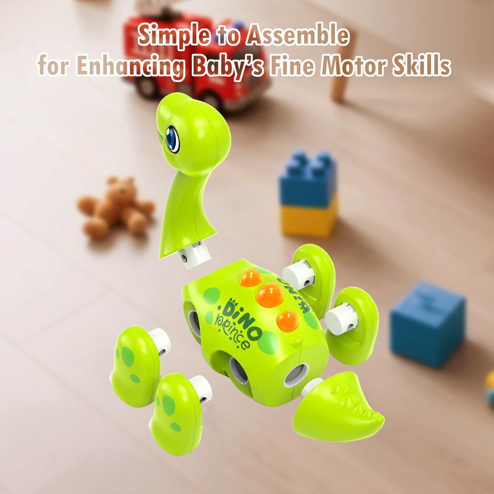 Marstone dinosaur toy with lights and sounds for immersive sensory play.