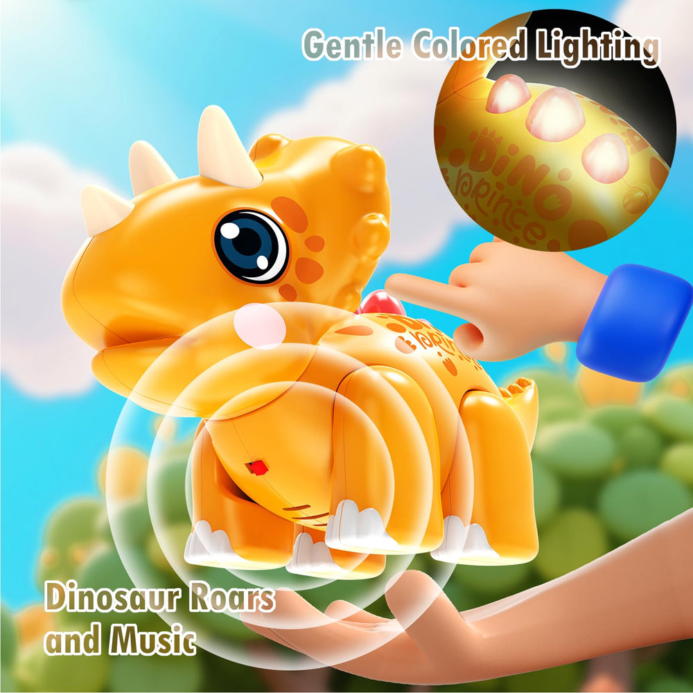 Marstone dinosaur toy for mix-and-match play encouraging creativity and color recognition.