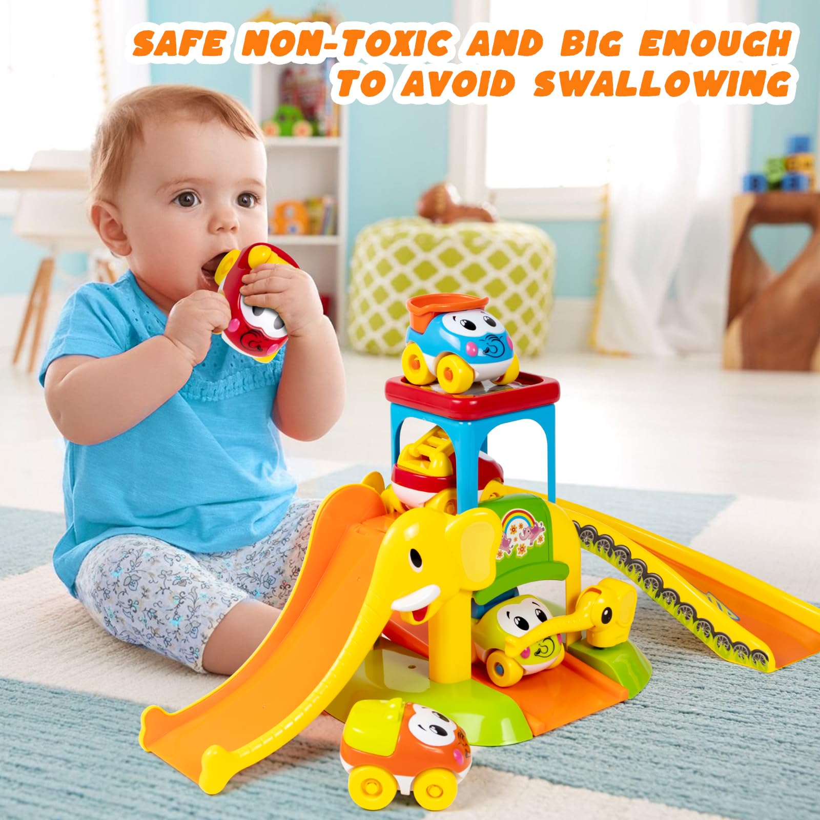 Marstone push-to-go animal cars encourage active play and motor skill development