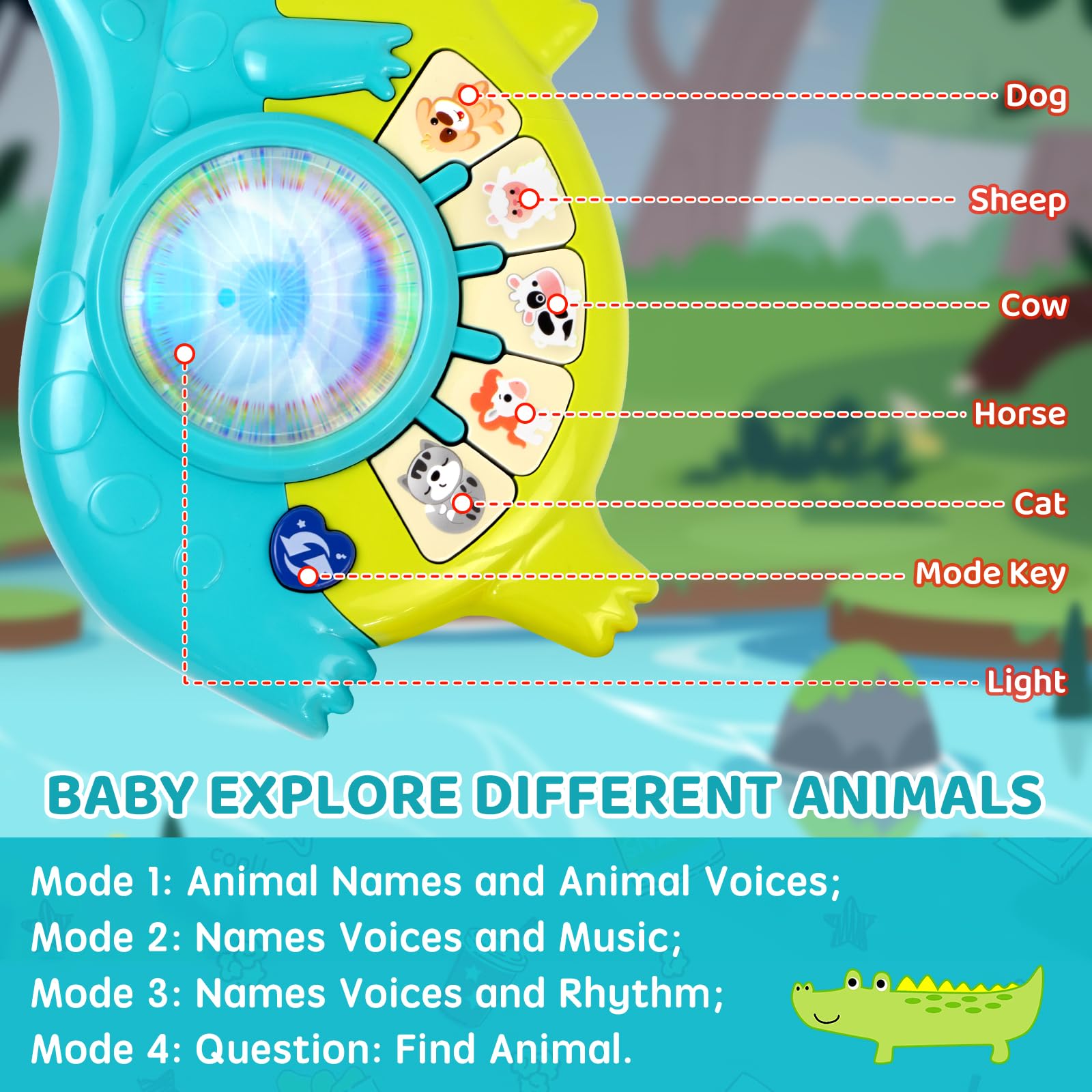 Marstone toddler piano keys invite little hands to explore melodies.