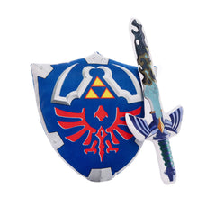 MARUKQW Master Sword Hylian Shield pillow main view for immersive cosplay.