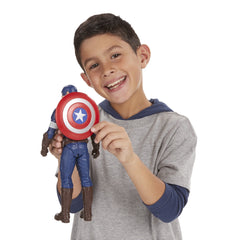 Movie-era design cues from Avengers: Age of Ultron reflected in the figure
